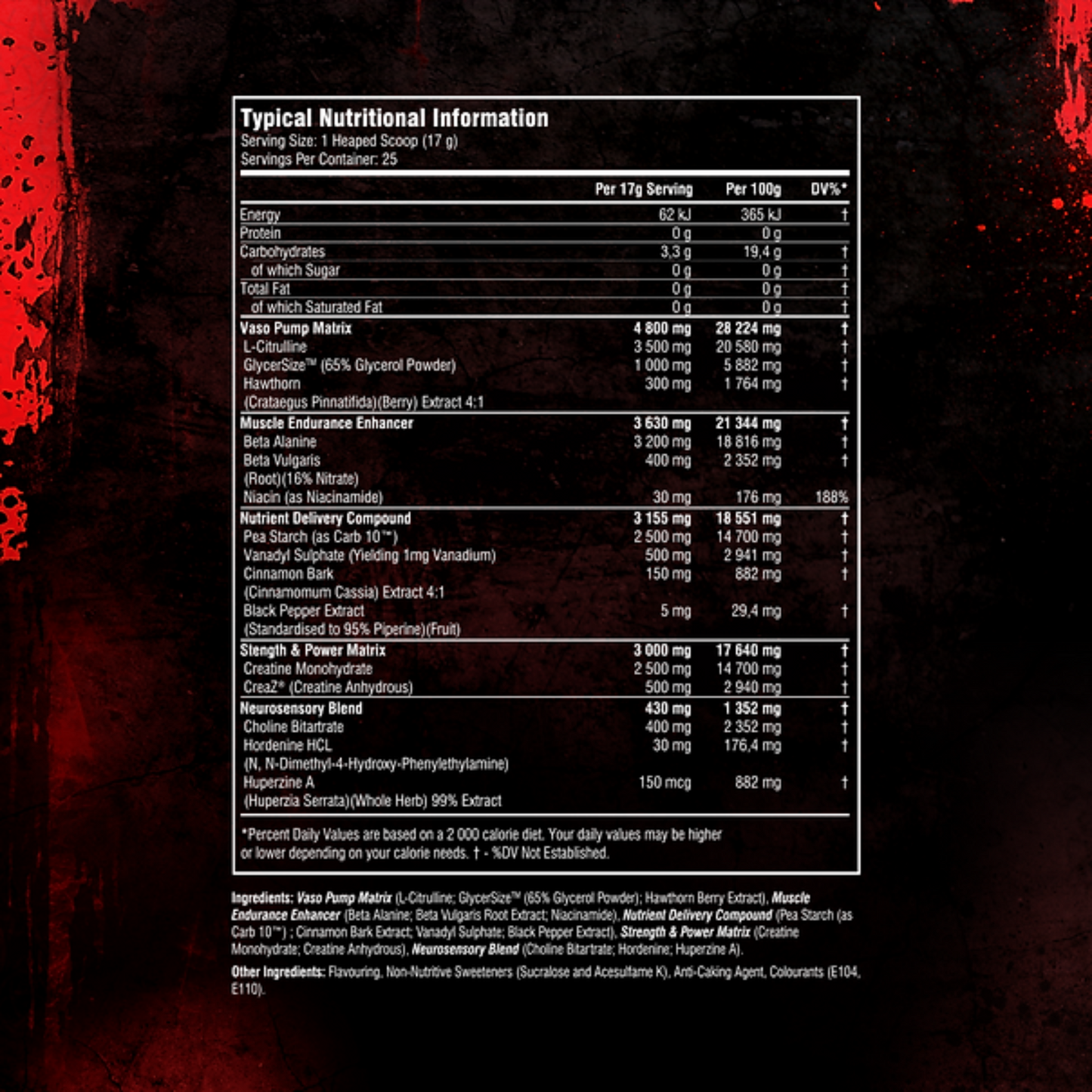 BARBARIAN NUTRITION Beserk Nox Booster 425g