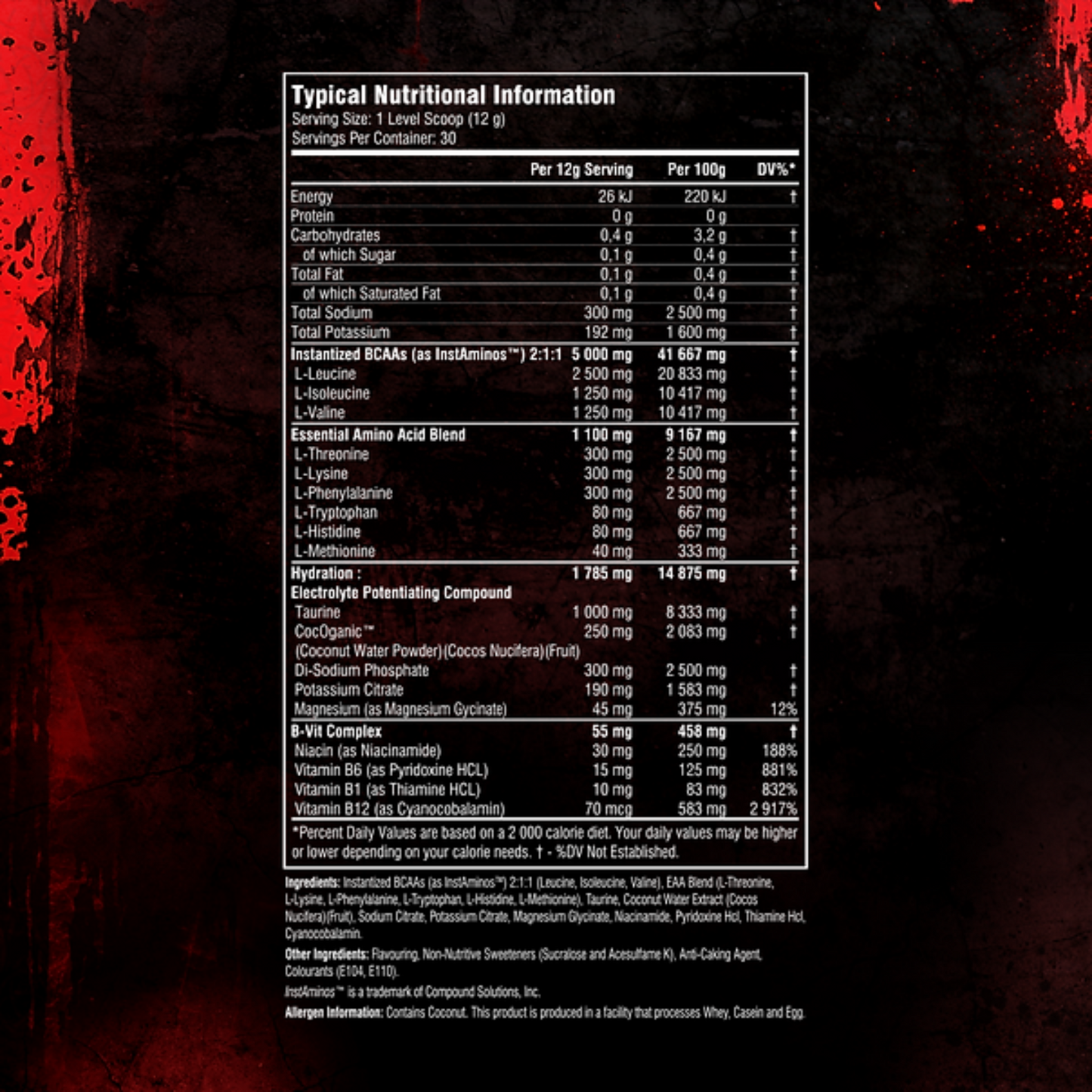 BARBARIAN NUTRITION Hydra Charge (EAA, Electrolyte) 360g