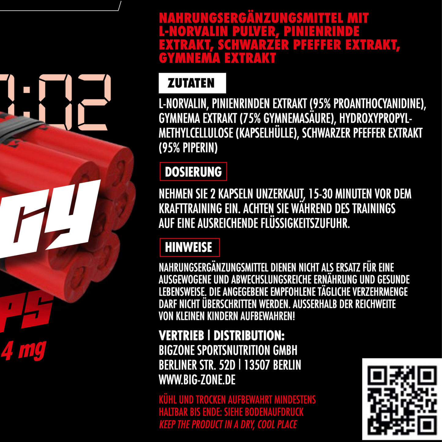 BIG ZONE N.O. Synergy (Pump Booster) 90 Kapseln