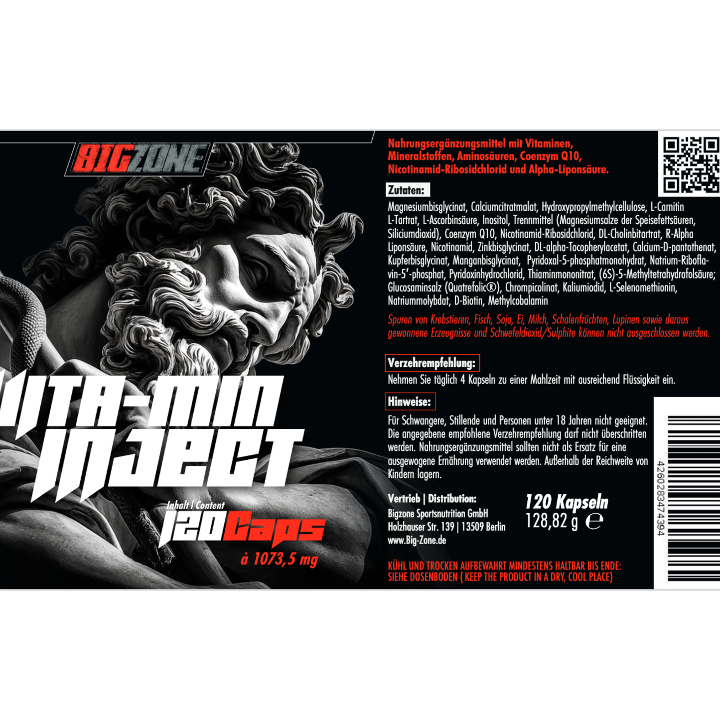 BIG ZONE Vita-min Inject (Multivitamin) 120 Kapseln