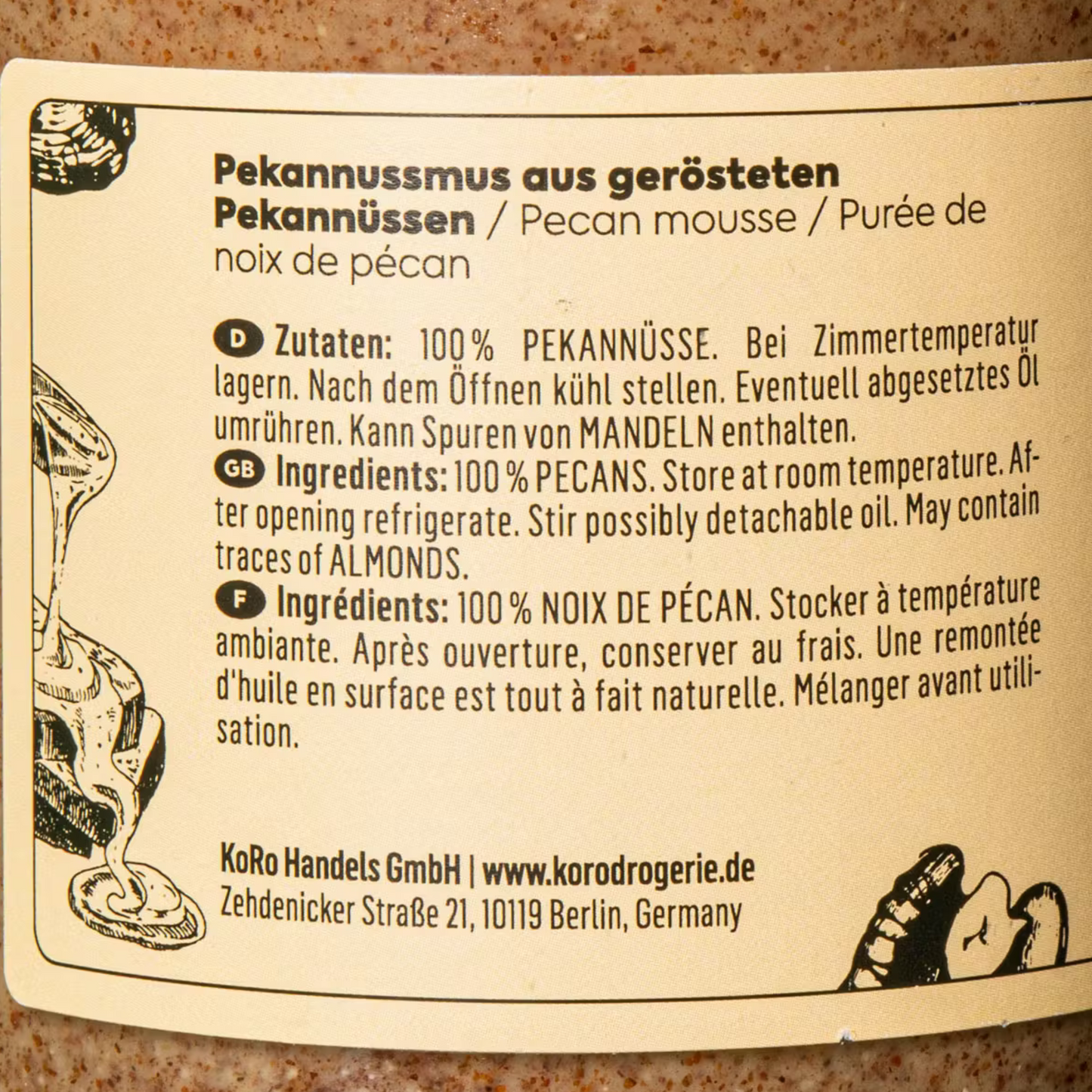 KORO Pekannussmus 500g