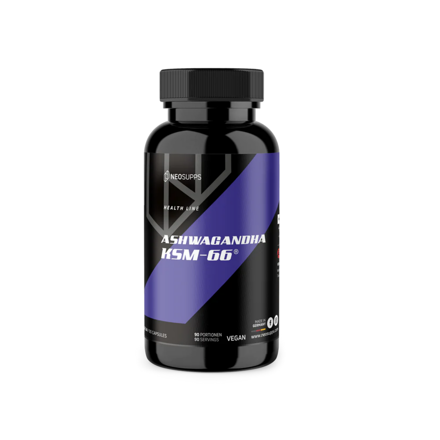 NEOSUPPS Ashwagandha KSM-66 90 Kapseln