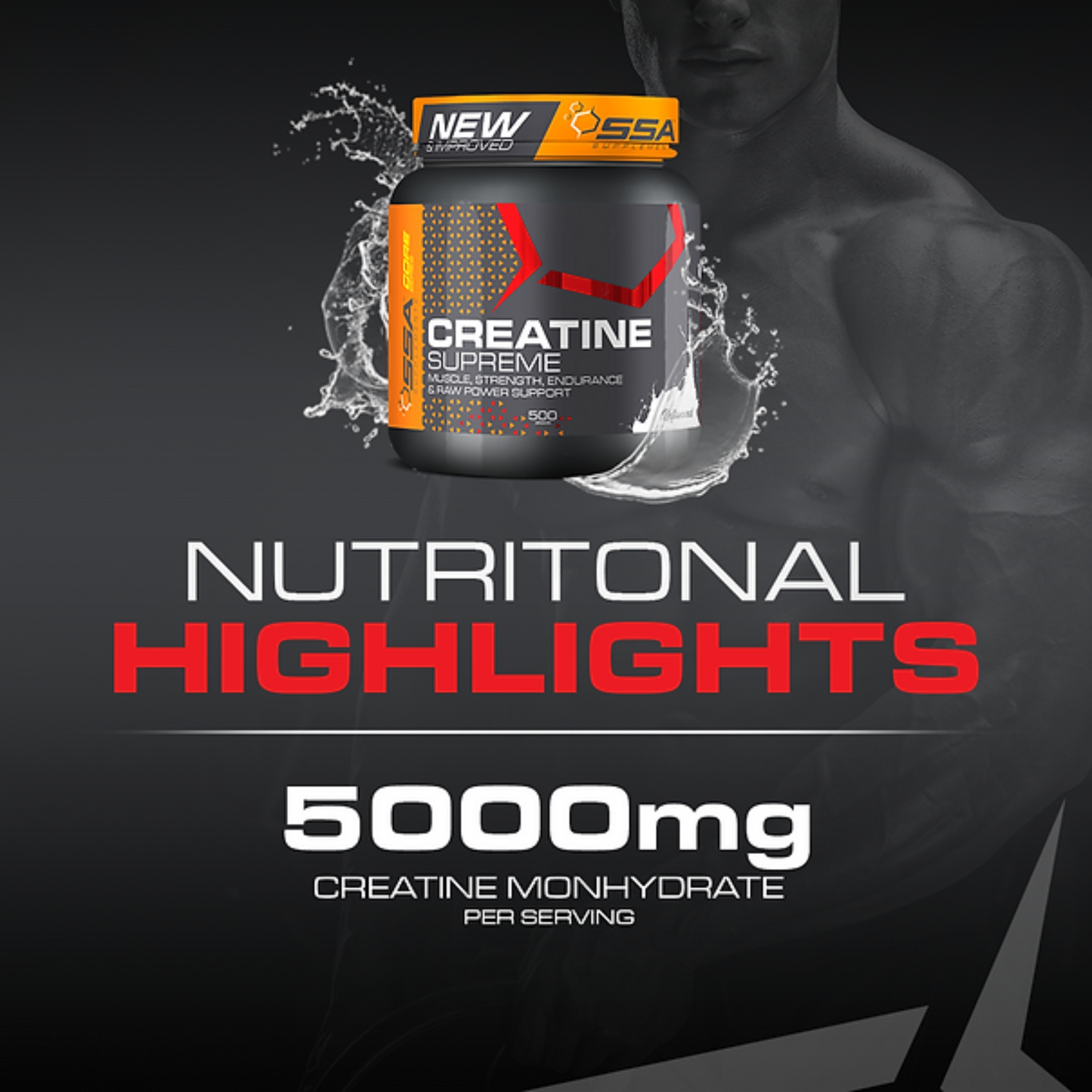 SSA SUPPLEMENTS Creatine Monohydrate 500g