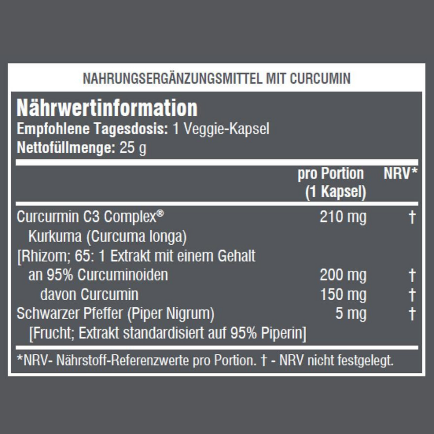 SSA SUPPLEMENTS Curc C3 (Curcumin) 60 Kapseln