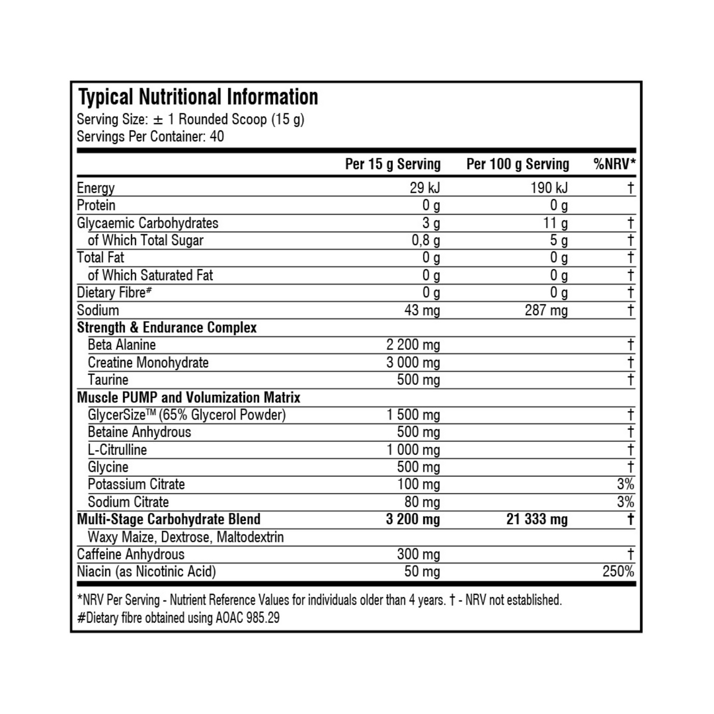 SSA SUPPLEMENTS Ganic-F Pump Booster