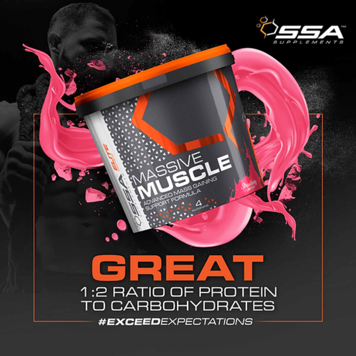 SSA SUPPLEMENTS Massive Muscle Protein
