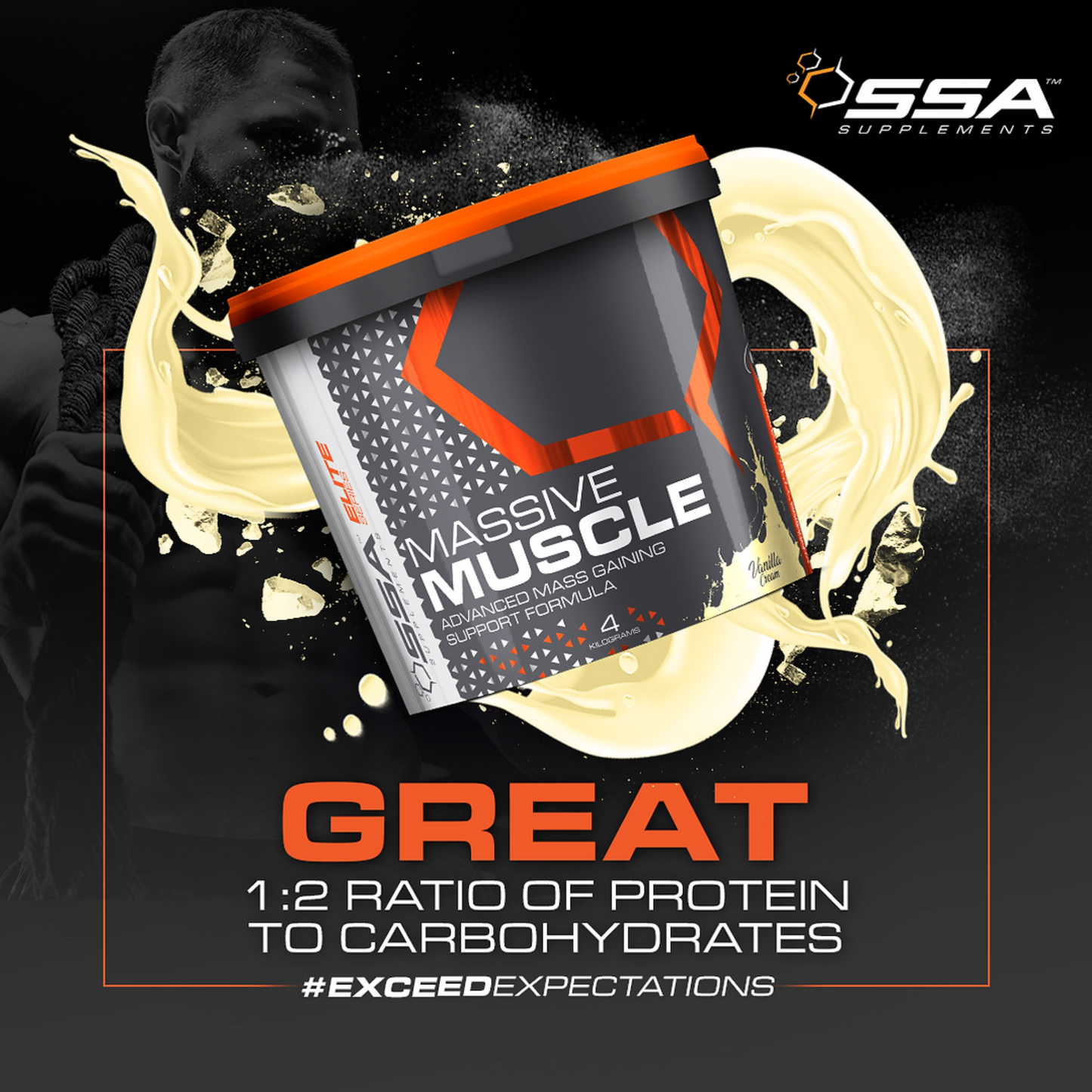 SSA SUPPLEMENTS Massive Muscle Protein