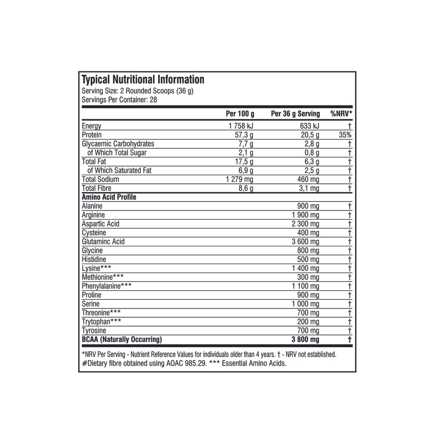 SSA SUPPLEMENTS Vegan Protein 908g