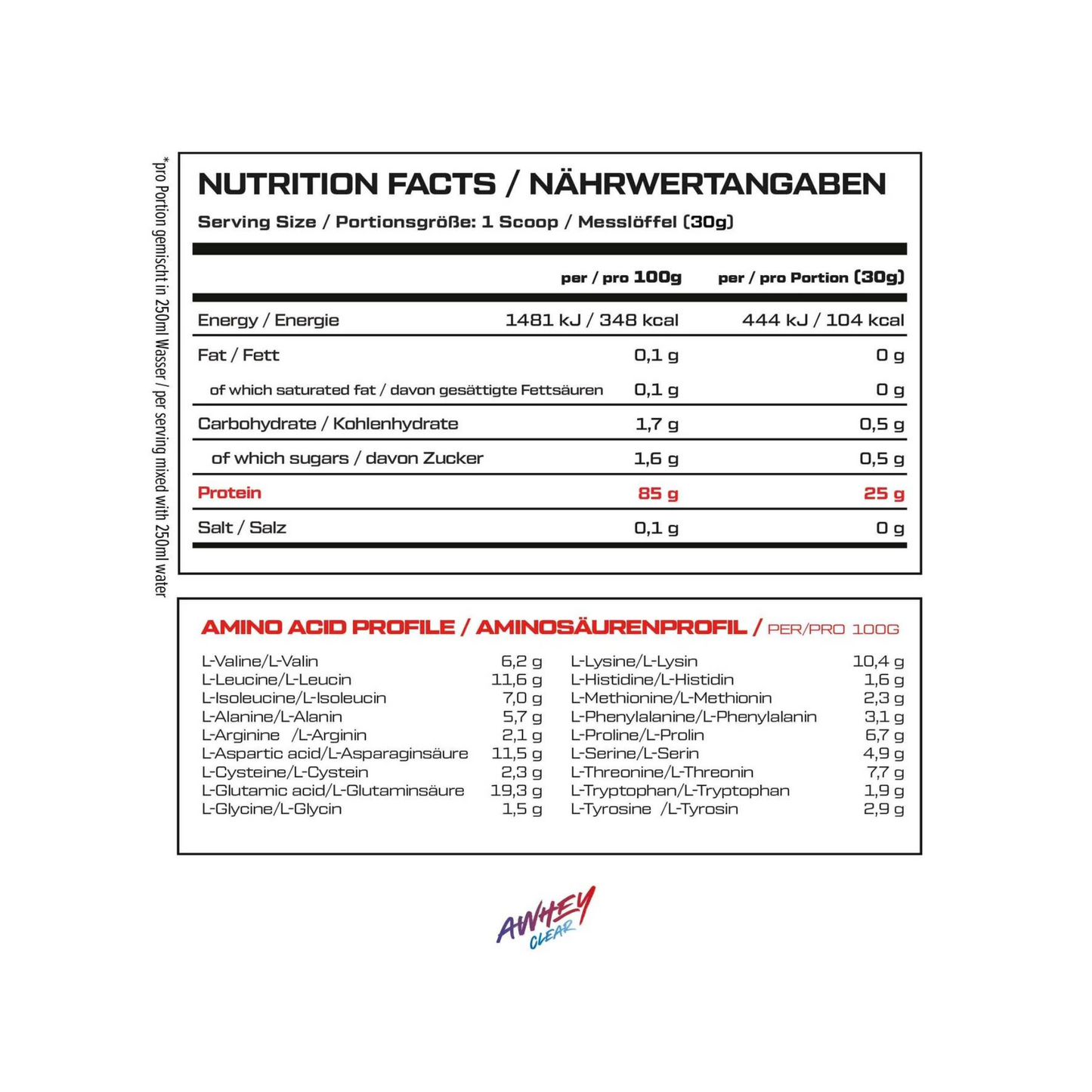VAST Awhey Clear 450g