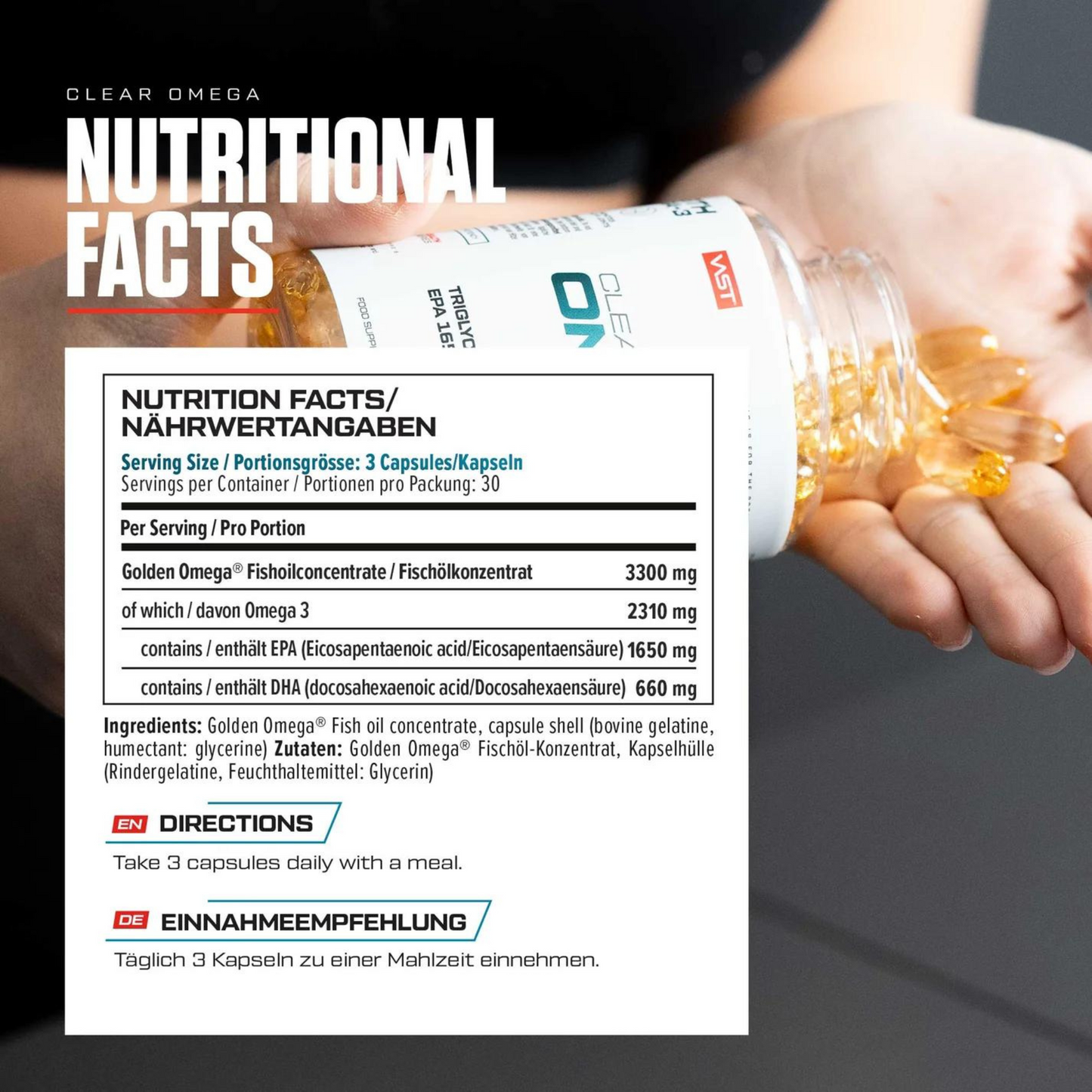 VAST Clear Omega-3 90 Kapseln