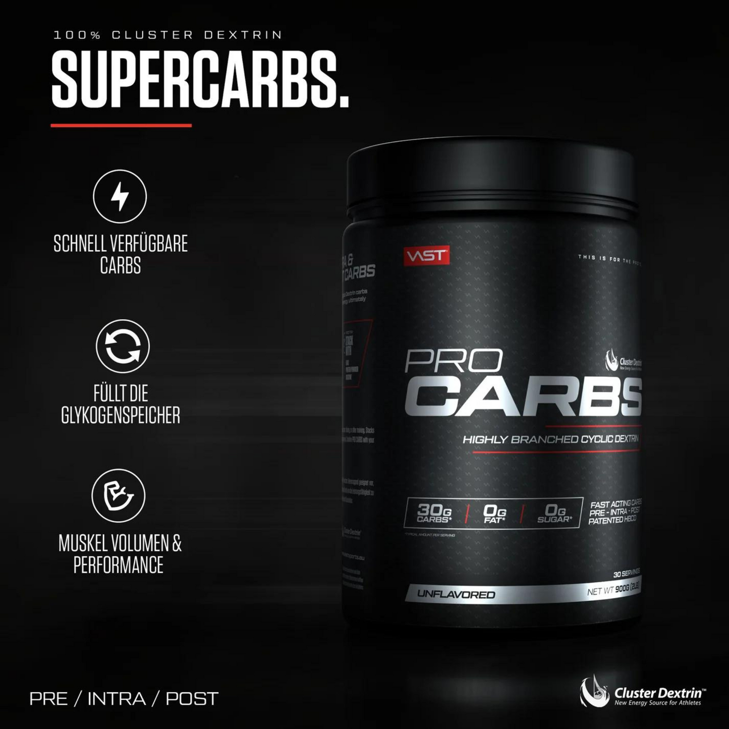 VAST Pro Carbs (Cluster Dextrin) 900g