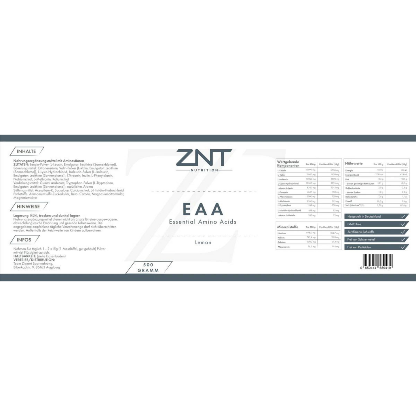ZNT EAAs 500g