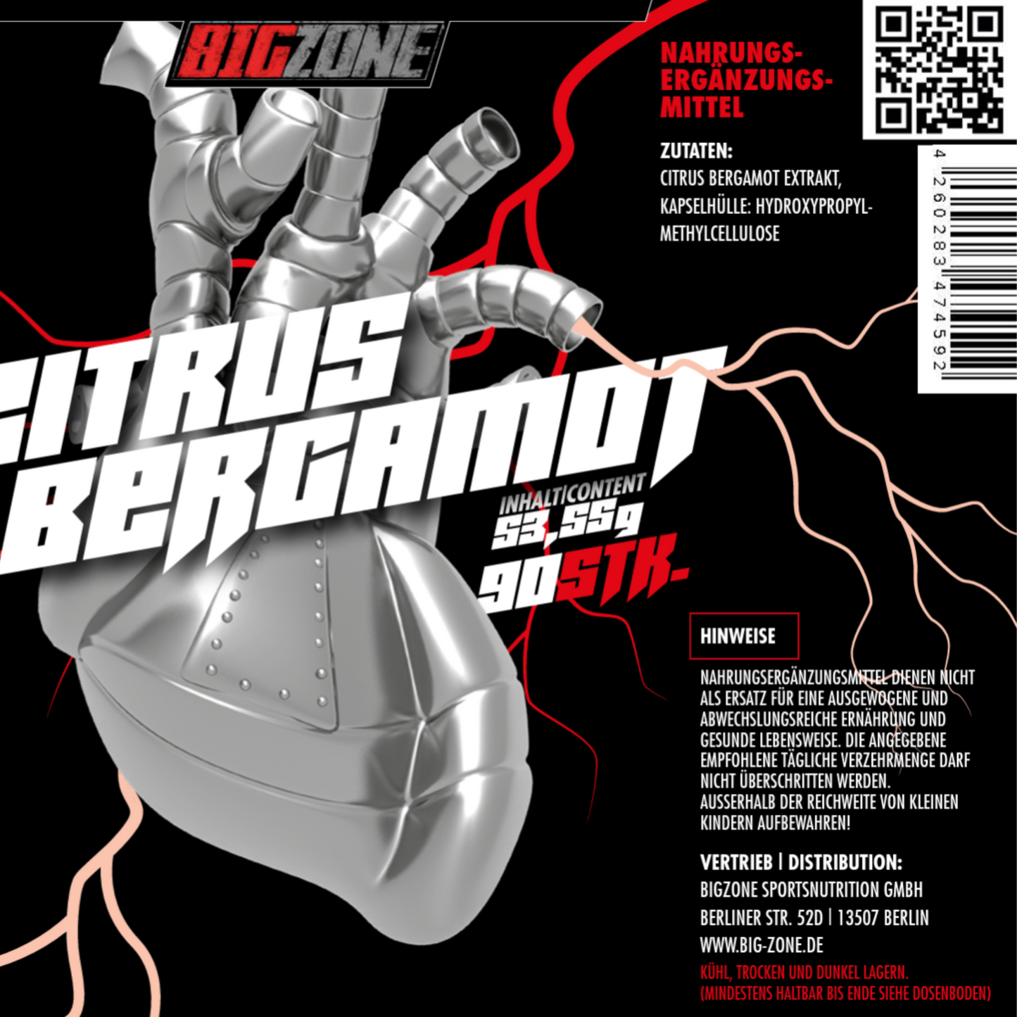 BIG ZONE Citrus Bergamot 90 Kapseln