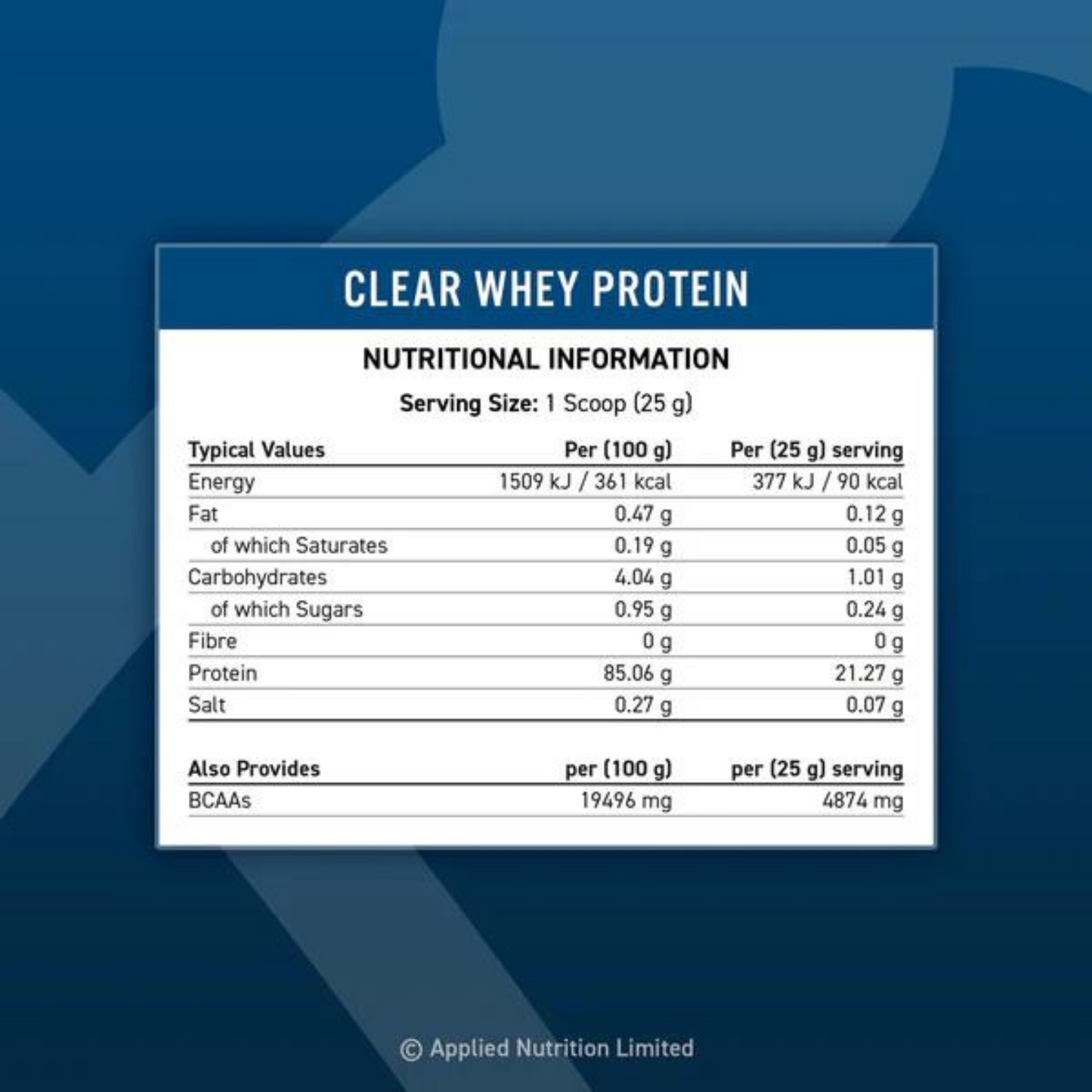 APPLIED NUTRITION Clear Whey Protein 875g