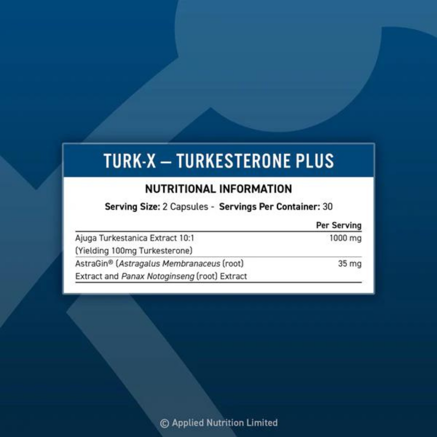 APPLIED NUTRITION Turk-X Turkesterone 60 Kapseln