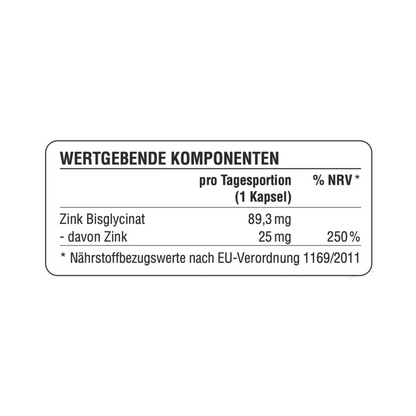 AUTFIT Zink Bisglycinat 60 Kapseln