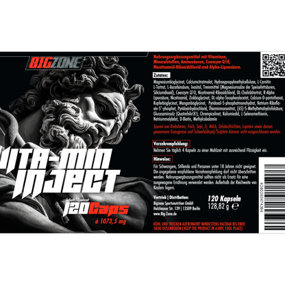 BIG ZONE Vita-min Inject (Multivitamin) 120 Kapseln