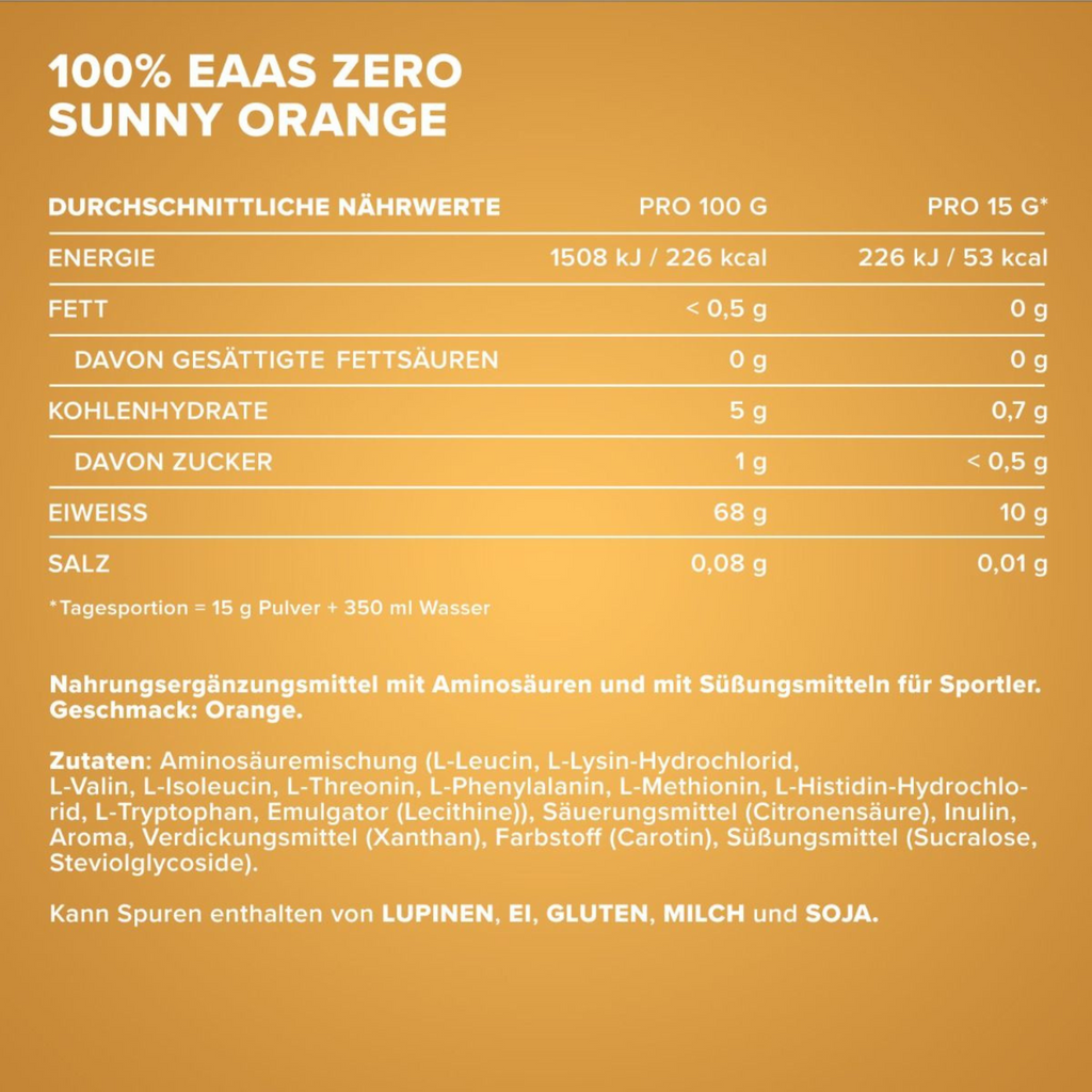 IRONMAXX 100% EAAs Zero 500g