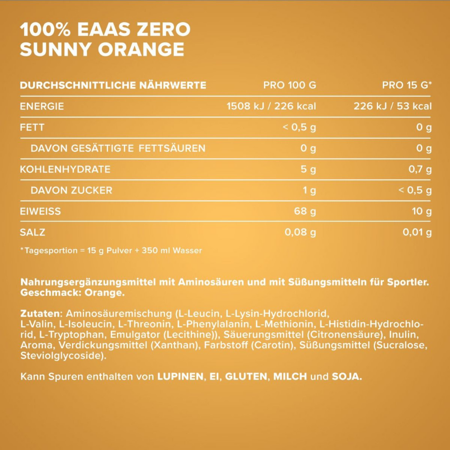 IRONMAXX 100% EAAs Zero 500g