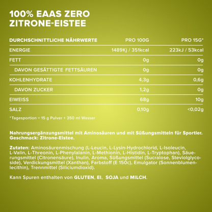 IRONMAXX 100% EAAs Zero 500g