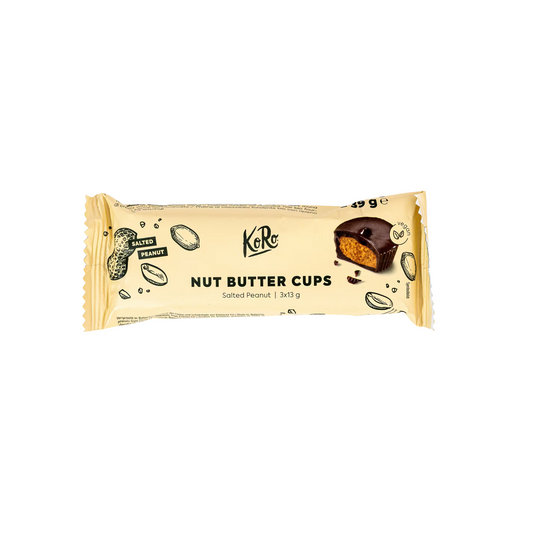 KORO Bio Nut Butter Cups Salted Peanut 3x13g