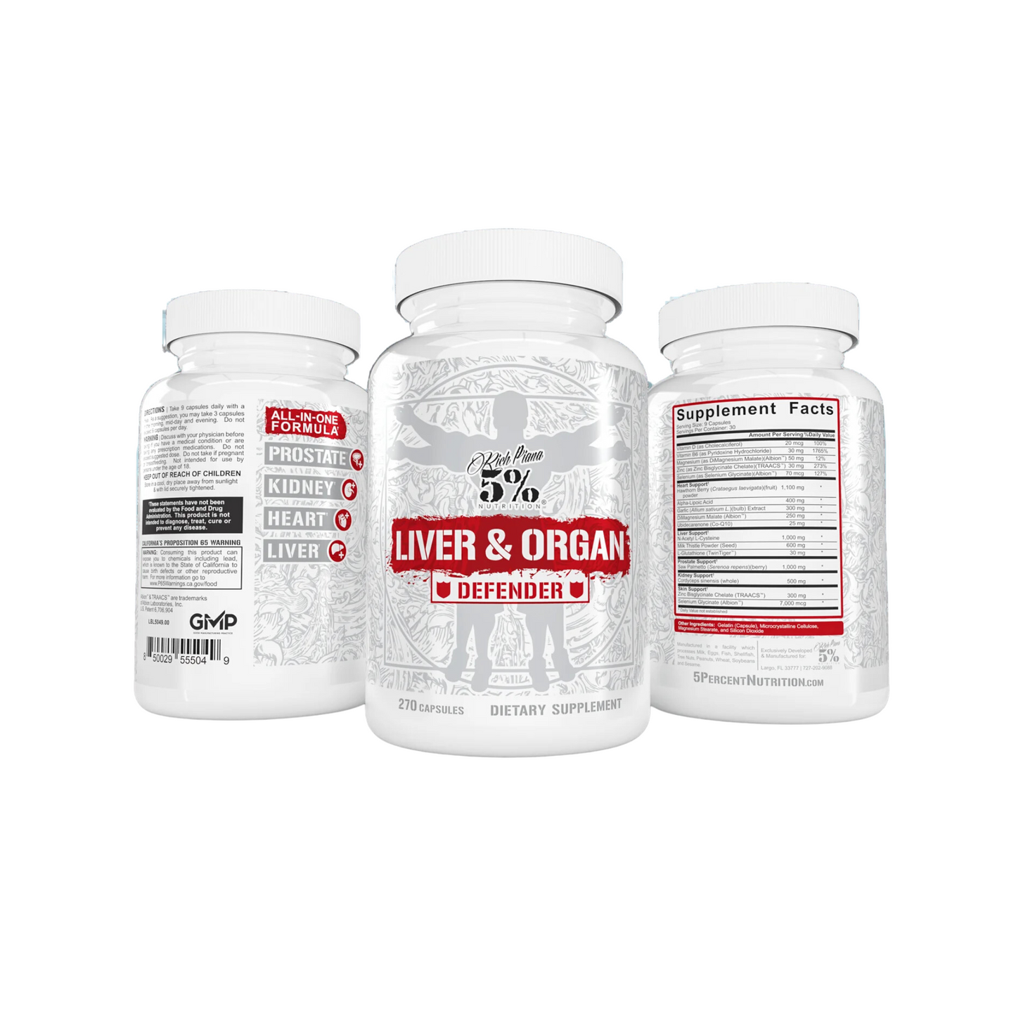 RICH PIANA 5% NUTRITION 5150 Liver and Organ Defender 270 Kapseln