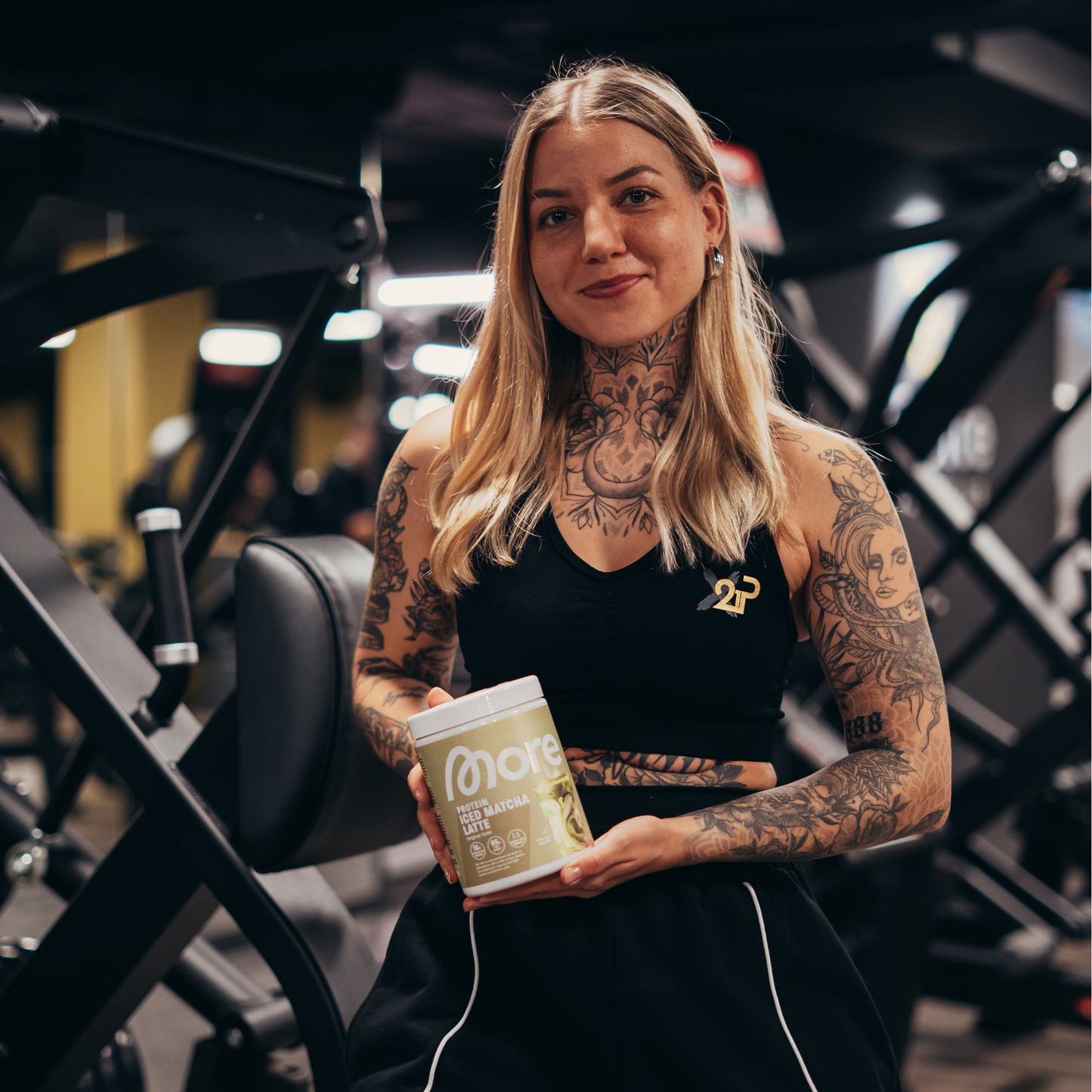 MORE Protein Iced Matcha Latte