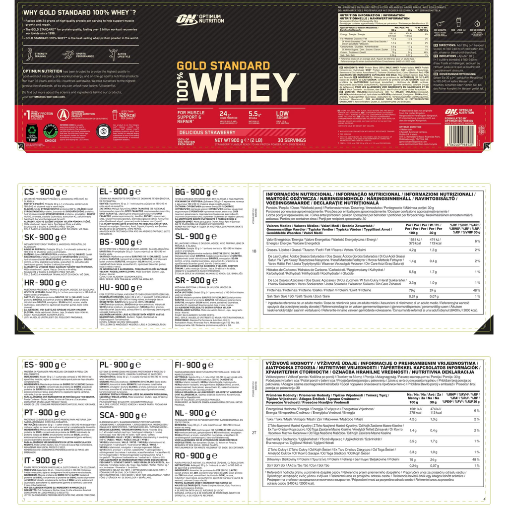 OPTIMUM NUTRITION Gold Standard Whey Protein 450g