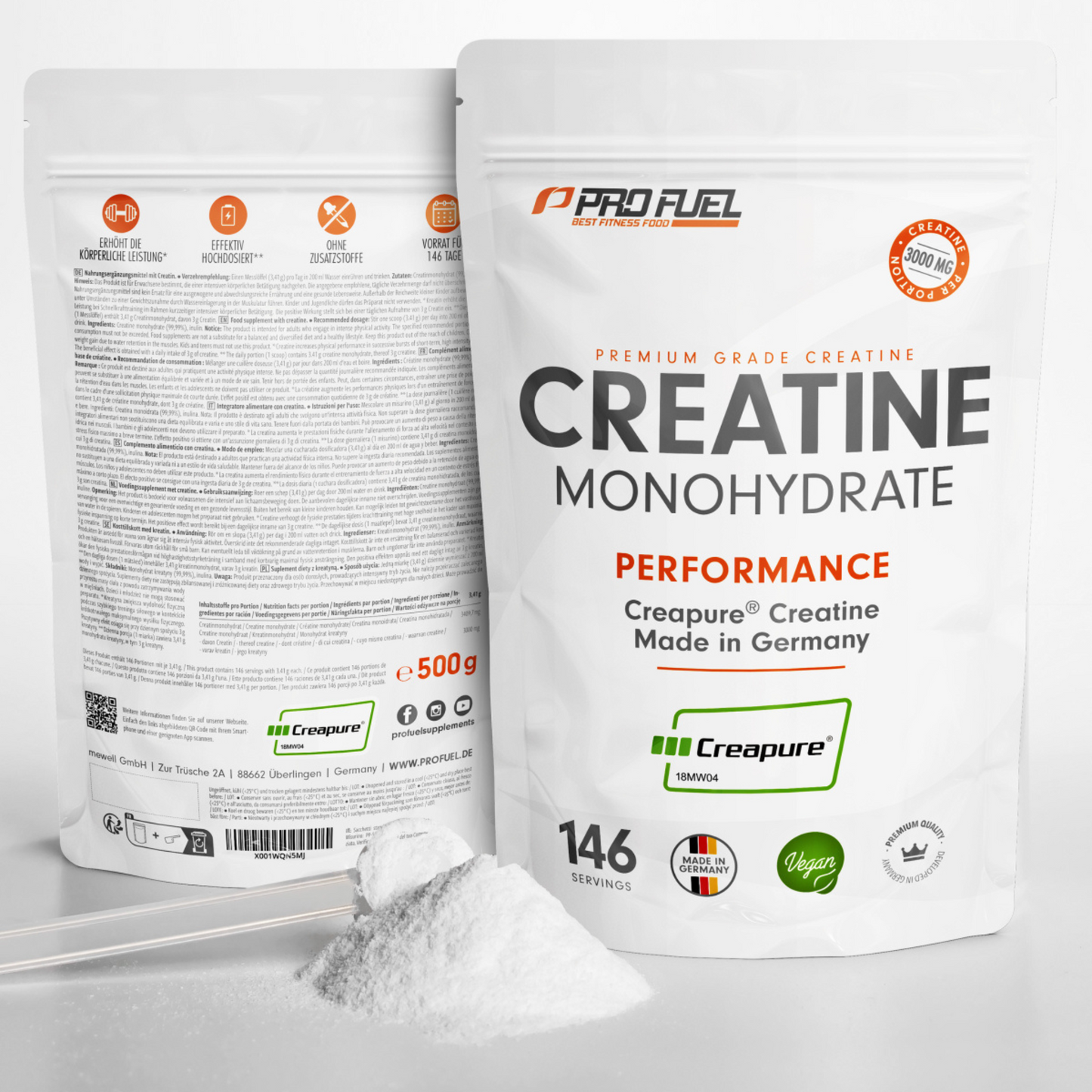 PROFUEL Creapure Creatin Monohydrate 500g