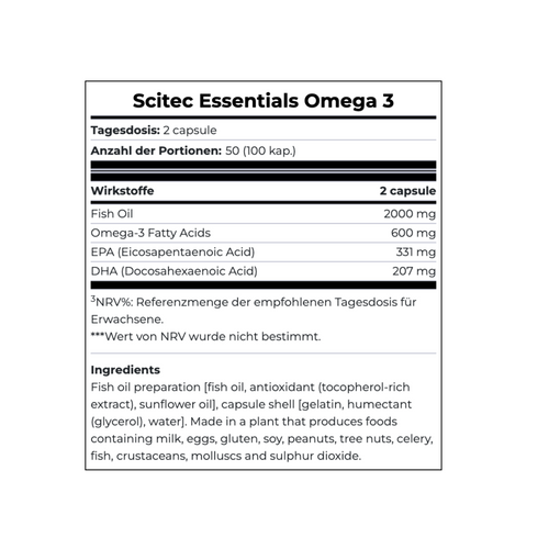 SCITEC NUTRITION Omega-3 100 Kapseln
