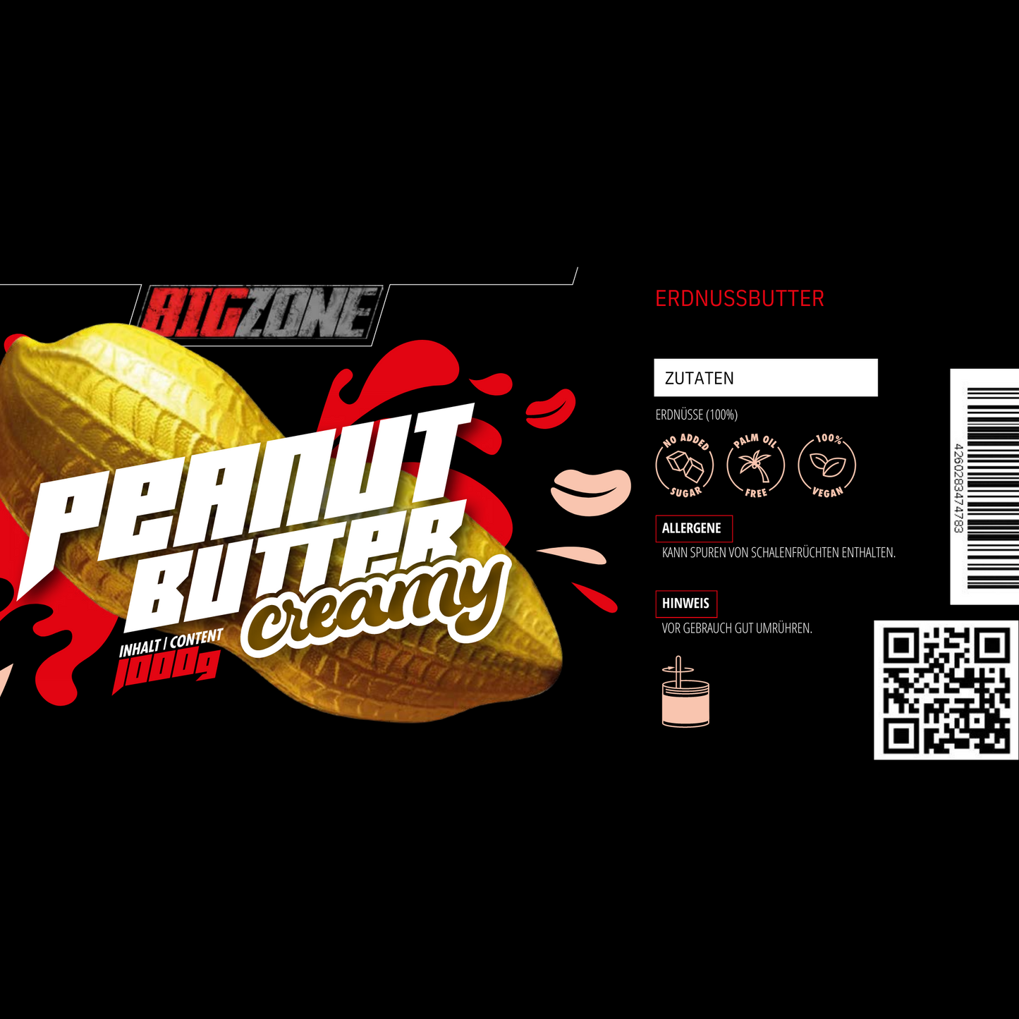 BIG ZONE Peanut Butter 1000g