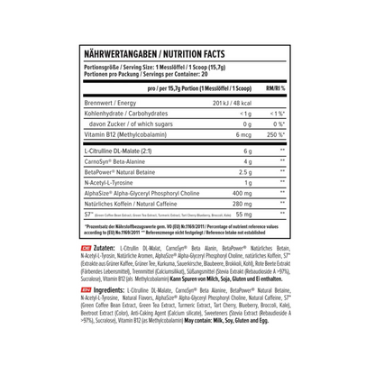 VAST V8 Total Energy (Pre Workout Booster) 314g